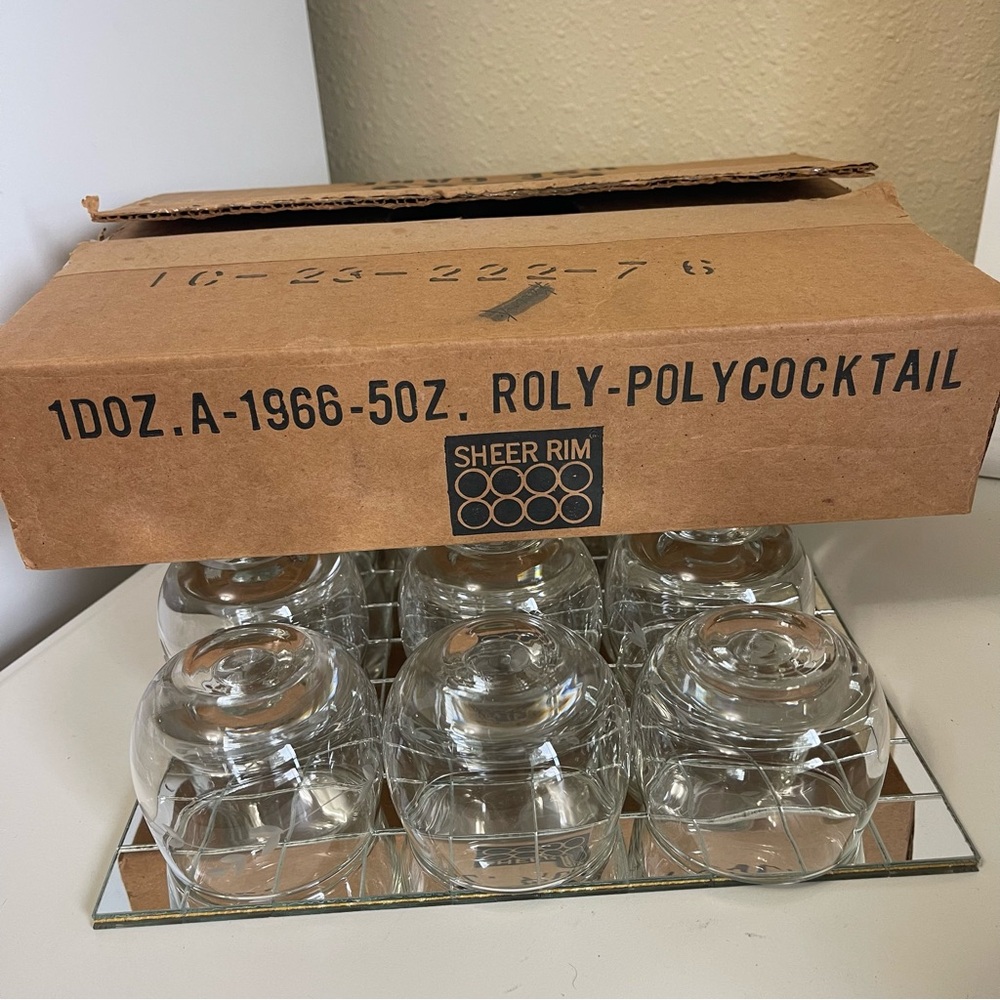 Princess House Roly Poly Cocktail Punch Cups 12 In Box - Picture 10 of 12